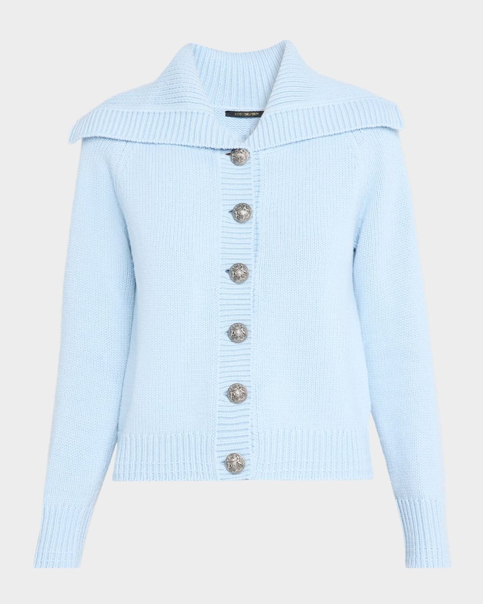 Emmet Spread-Collar Knit Sweat